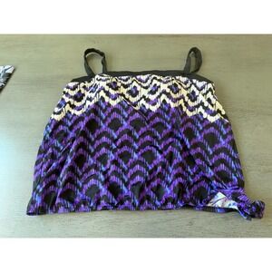colorful AZUL swimsuit top tankini size
